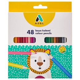 Adel Kuru Boya Kalemi 48 Renk Tam Boy - Adel