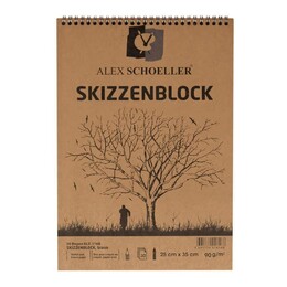 Alex Schoeller Kraft Eskiz Çizim Resim 25x35 cm. 90 gr. 15 yaprak - Alex Schoeller