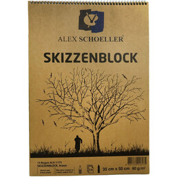 Alex Schoeller Kraft Eskiz Çizim Resim 35x50 cm. 90 gr. 15 yaprak - Alex Schoeller