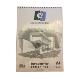 Alex Schoeller Transparency Sketch Pad Eskiz Bloğu 50/55 gr. A4 30 yaprak - Alex Schoeller