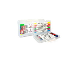 Alpino Fırça Çift Uçlu Keçeli Kalem 12 Renk (AR-800186) - Alpino