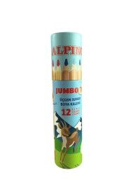 Alpino Jumbo Kuru Boya 12 Renk Tüplü (AL-2233) - 2