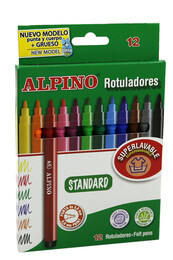 Alpino Keçeli Boya Kalemi 12 Renk - Alpino