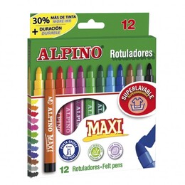 Alpino Maxi Jumbo Keçeli Kalem 12 Renk (AR-06) - Alpino