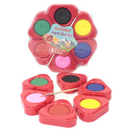 Alpino Super Jumbo Sulu Boya 6 Renk 45 mm. Çap - Alpino