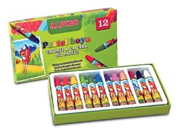 Alpino Yağlı Pastel Boya 12 Renk Karton Kutu - Alpino