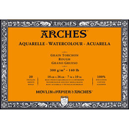 Arches Sulu Boya Defteri Blok Rough - Kalın Doku 300 gr. 18x26 cm. 20 Yaprak - 1
