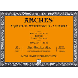 Arches Sulu Boya Defteri Blok Rough - Kalın Doku 300 gr. 36x51 cm. 20 Yaprak - Arches 