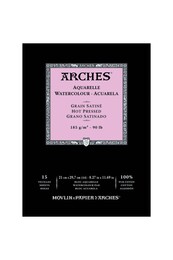 Arches Sulu Boya Defteri Blok Soğuk Baskı - Orta Doku 185 gr. 21x29 cm. 15 Yaprak - 2