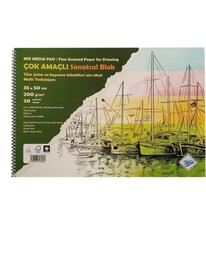 Art Liva Çok Amaçlı Sanatsal Resim Defteri 35x50 cm. 200 gr. 20 yaprak (SD-106) - Art Liva