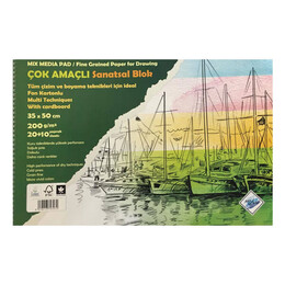 Art Liva Resim Defteri Fon Kartonlu 35x50 200 Gr.20+10 Yp. (SD-405) - Art Liva