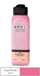 Artdeco Akrilik Boya 140 ml. 3017 SICAK PEMBE - 1