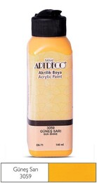 Artdeco Akrilik Boya 140 ml. 3059 GÜNEŞ SARI - 1