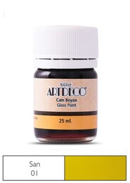Artdeco Cam Vitray Boyası 25 ml. 01 SARI - Artdeco