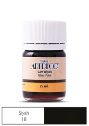 Artdeco Cam Vitray Boyası 25 ml. 18 SİYAH - Artdeco