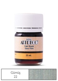 Artdeco Cam Vitray Boyası 25 ml. 22 METALİK GÜMÜŞ - Artdeco