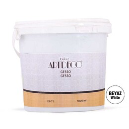 Artdeco Gesso Tuval Astar Boyası Beyaz 1000 ml. - Artdeco