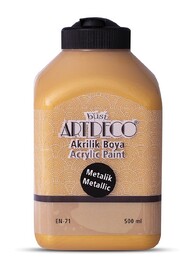 Artdeco Metalik Akrilik Boya 500 ml. 3721 METALİK ALTIN - Artdeco