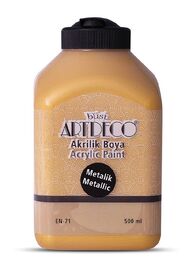 Artdeco Metalik Akrilik Boya 500 ml. 3721 METALİK ALTIN - 1