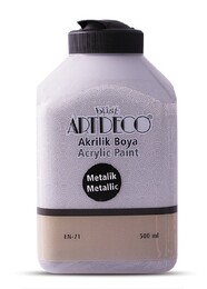 Artdeco Metalik Akrilik Boya 500 ml. 3722 METALİK GÜMÜŞ - Artdeco