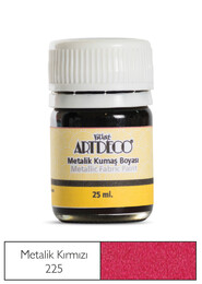 Artdeco Metalik Kumaş Boyası 225 Kırmızı - Artdeco
