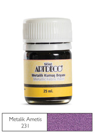 Artdeco Metalik Kumaş Boyası 231 Ametist - Artdeco