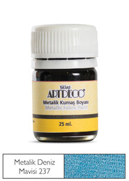 Artdeco Metalik Kumaş Boyası 237 Deniz Mavisi - Artdeco