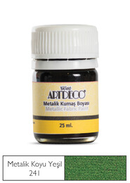 Artdeco Metalik Kumaş Boyası 241 Koyu Yeşil - Artdeco
