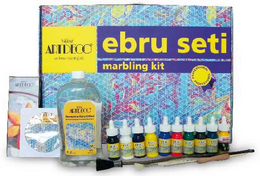 Artdeco Profesyonel Ebru Seti 35x50 cm. 10 Renk - Artdeco
