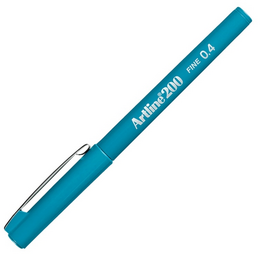 Artline 200 Fineliner 0.4 mm. İnce Uçlu Yazı ve Çizim Kalemi GÖK MAVİ - Artline