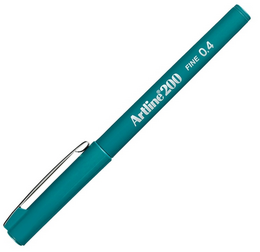 Artline 200 Fineliner 0.4 mm. İnce Uçlu Yazı ve Çizim Kalemi KOYU YEŞİL - Artline