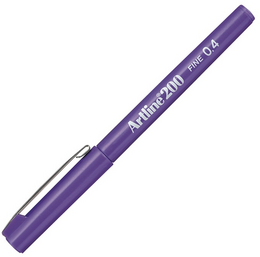 Artline 200 Fineliner 0.4 mm. İnce Uçlu Yazı ve Çizim Kalemi MOR - Artline
