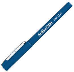 Artline 200 Fineliner 0.4 mm. İnce Uçlu Yazı ve Çizim Kalemi ROYAL MAVİ - Artline