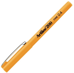 Artline 200 Fineliner 0.4 mm. İnce Uçlu Yazı ve Çizim Kalemi SARI - Artline