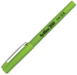 Artline 200 Fineliner 0.4 mm. İnce Uçlu Yazı ve Çizim Kalemi SARIMSI YEŞİL - Artline