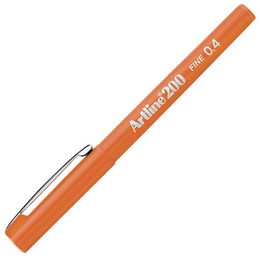 Artline 200 Fineliner 0.4 mm. İnce Uçlu Yazı ve Çizim Kalemi TURUNCU - Artline