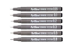 Artline Drawing System Teknik Çizim Kalemi Seti 6'lı - 1