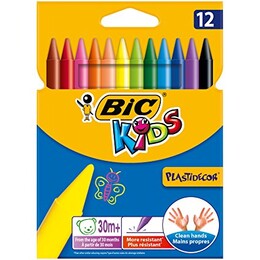 Bic Kids Plastidecor Silinebilir Mum Pastel Boya 12 Renk - Bic