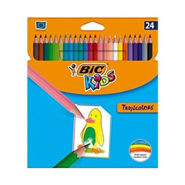 Bic Tropicolor Kuru Boya 24 Renk Karton Kutu (9375183) - Bic
