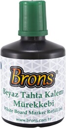 Brons Beyaz Tahta Kalemi Mürekkebi 100 cc. Yeşil - Brons
