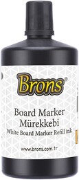 Brons Beyaz Tahta Kalemi Mürekkebi 250 cc. Siyah - Brons