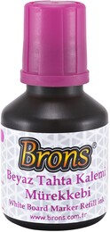 Brons Beyaz Tahta Kalemi Mürekkebi 30 cc. Pembe - Brons