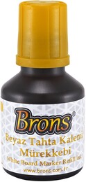 Brons Beyaz Tahta Kalemi Mürekkebi 30 cc. Sarı - Brons