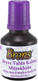 Brons Beyaz Tahta Kalemi Mürekkebi 30 cc. Mor - Brons