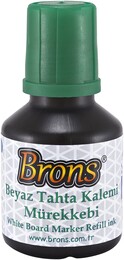 Brons Beyaz Tahta Kalemi Mürekkebi 30 cc. Yeşil - Brons