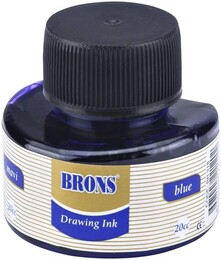 Brons Çini Mürekkebi 20 cc. Mavi - Brons