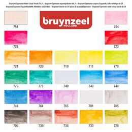 Bruynzeel Expression Aquarelle Sulu Boya Kalemi Seti 24 Renk - 3