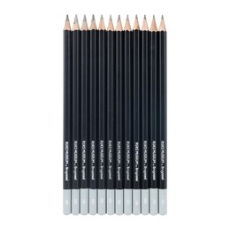 Bruynzeel Graphite Pencils Rijksmuseum Rembrandt Dereceli Karakalem Eskiz Çizim Seti 12'li - 2