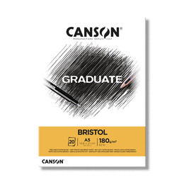 Canson Graduate Bristol Defteri Blok 180 gr. A5 20 Sayfa - 1