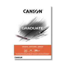 Canson Graduate Sketching Eskiz Çizim Defteri 96 gr. A5 40 Sayfa - 1